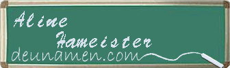 Aline Hameister Visitenkarte